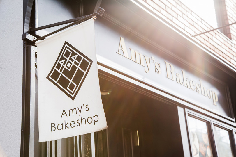 ショップ名の「Amy’s Bakeshop」にちなんで、“A” “M” “Y”の文字を落とし込んだロゴデザインは吉野さんによるもの
