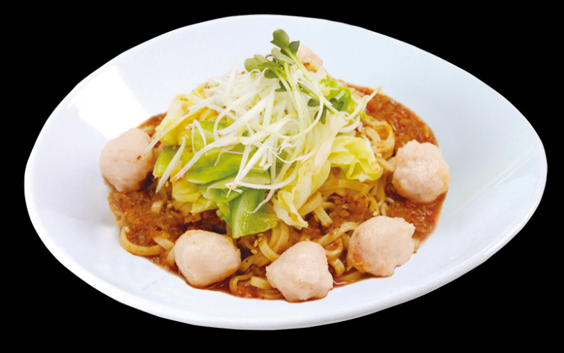 「海老と春キャベツのXO醤麺」（900円）