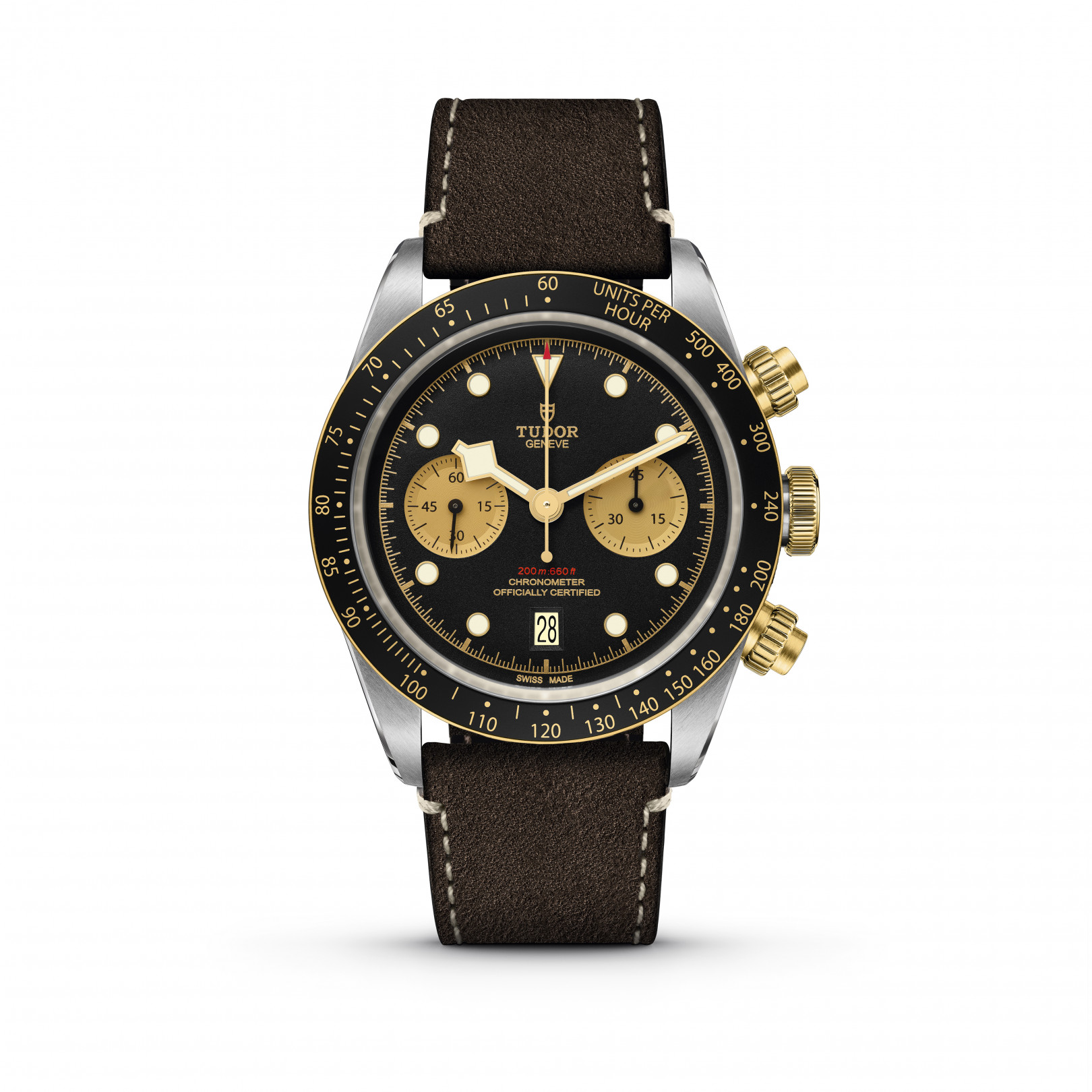 「ブラックベイ クロノ（BLACK BAY CHRONO）S&G」レザーストラップ（55万2,315円）※予価