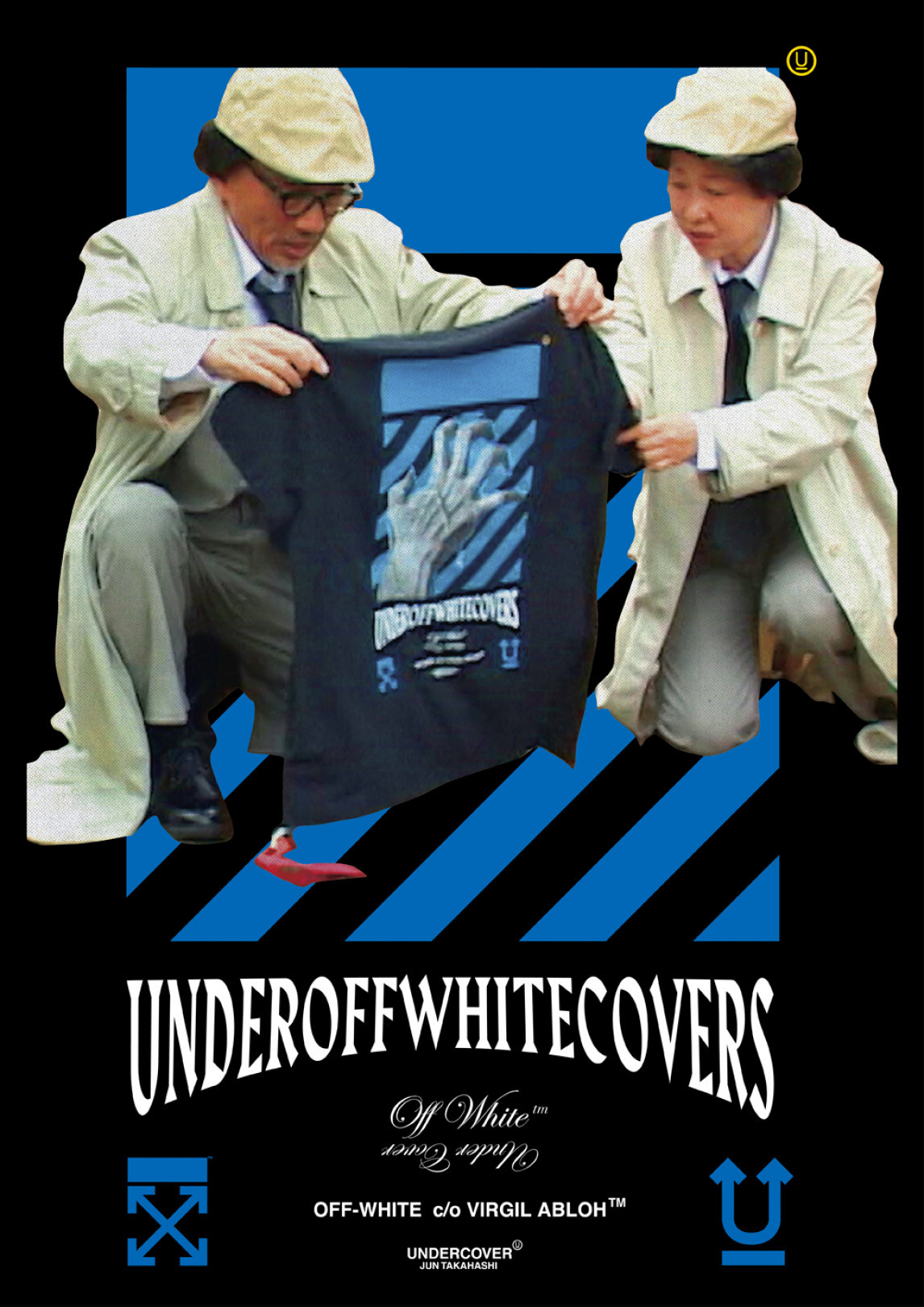 オフ-ホワイト×アンダーカバーが初コラボ。“UNDEROFFWHITECOVERS”のロゴ