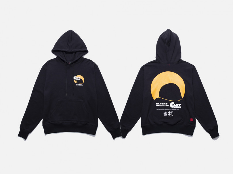 EXPERT HORROR×CLOT「CLOT WORK HOODIE」（2万6,000円）国内では伊勢丹新宿店限定、10月31日より販売