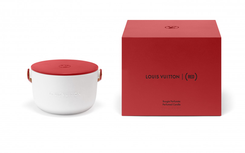 「Louis Vuitton I (RED)」パフュームド キャンドル（2万5,000円）