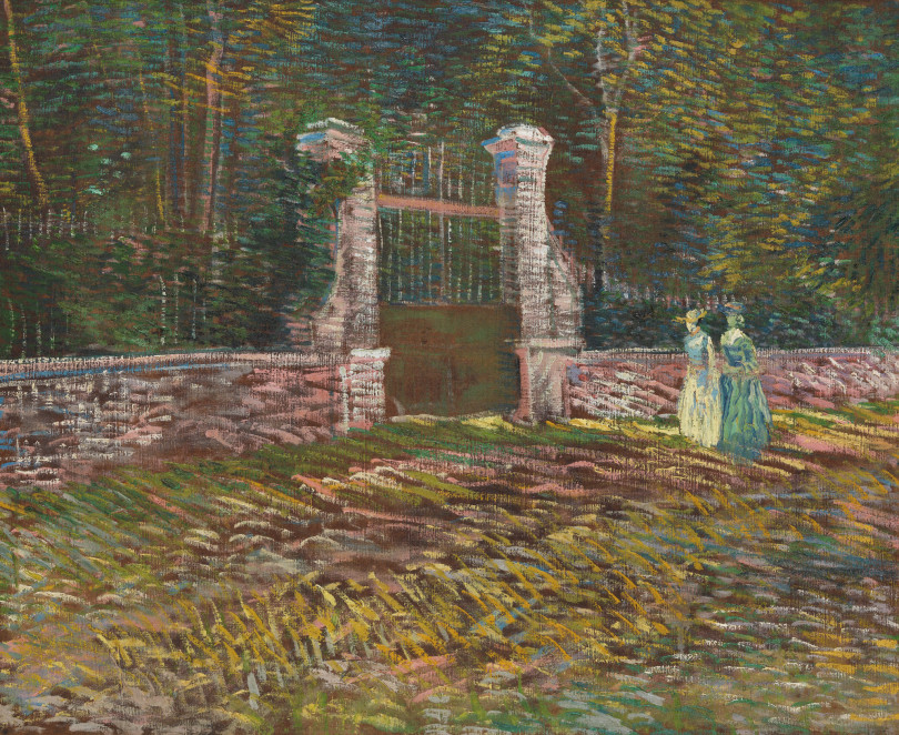 フィンセント・ファン・ゴッホ 《アニエールのヴォワイエ・ダルジャンソン公園の入口》 1887年 油彩、カンヴァス 54.6×66.8cm イスラエル博物館