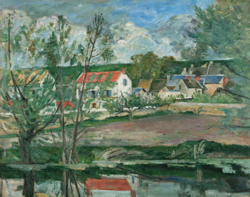 ポール・セザンヌ 《オワーズ河岸の風景》 1873-74年 油彩、カンヴァス 73.5×93.0cm モナコ王宮コレクション
