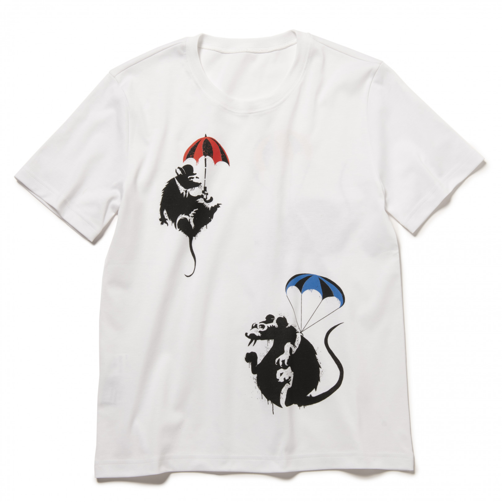 Tシャツ Banksy‘s Graffiti RAT(ラット・フロント)メンズS~L、ウィメンズXS~M 共に7万4,800円