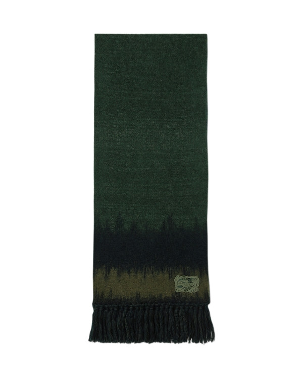 Wool Mohair Knitted Scarf 税込4万1,800円（Khaki）