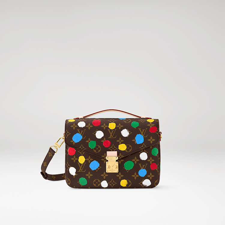 Louis Vuitton x Yayoi Kusama Pochette Métis in Monogram canvas with Painted Dots print