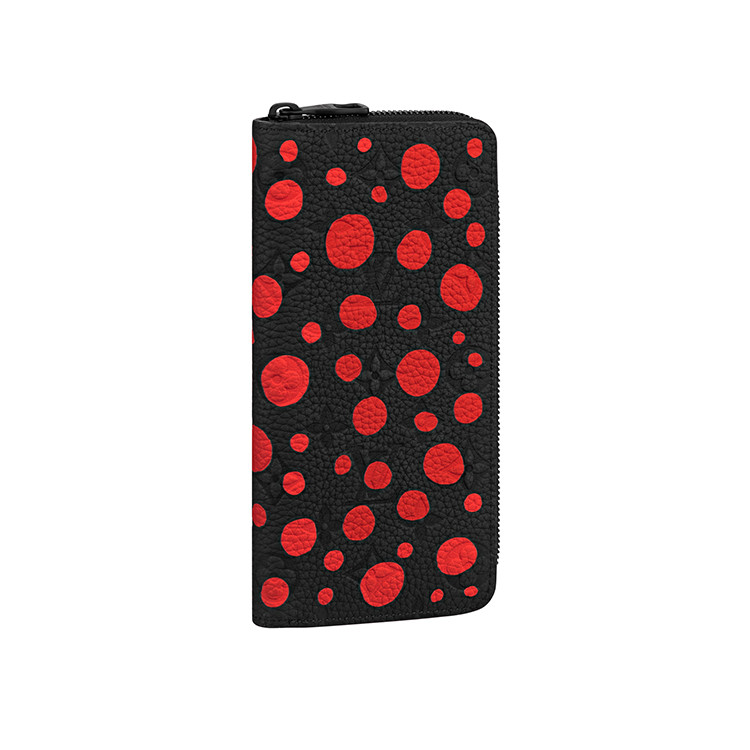 Zippy Wallet Vertical In Taurillon Monogram Leather With Infinity Dots Print Louis Vuitton X Yayoi Kusama