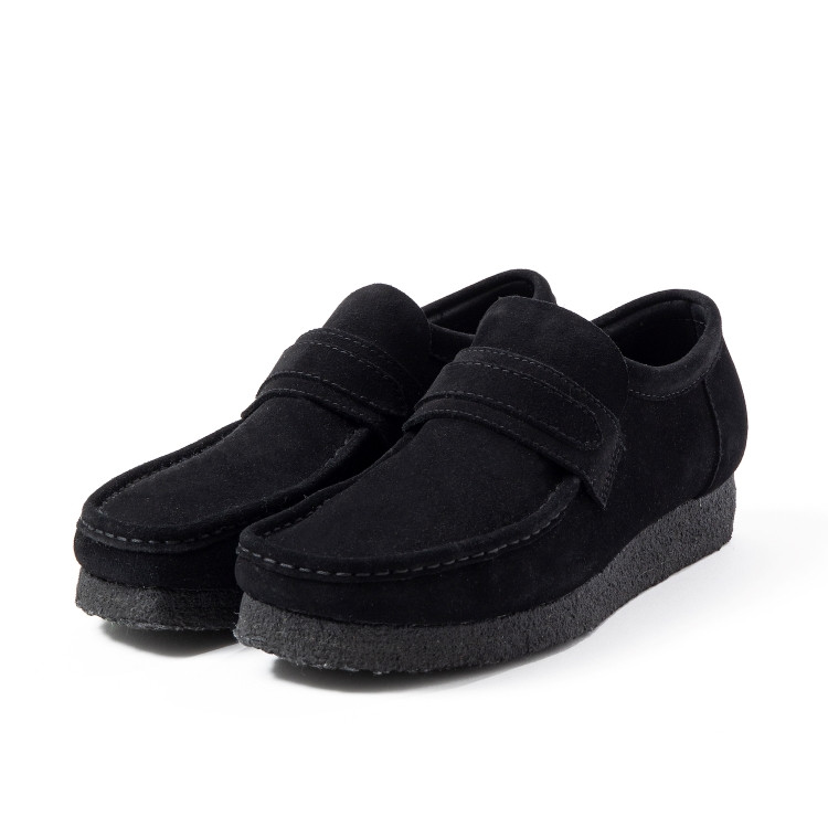 アイテム名：WALLABEE LOAFER／メンズワラビーローファー カラー：BLACK / MAPLE SUEDE サイズ：UK6~UK10（24~28cm） 価格：税込 2万6,400円