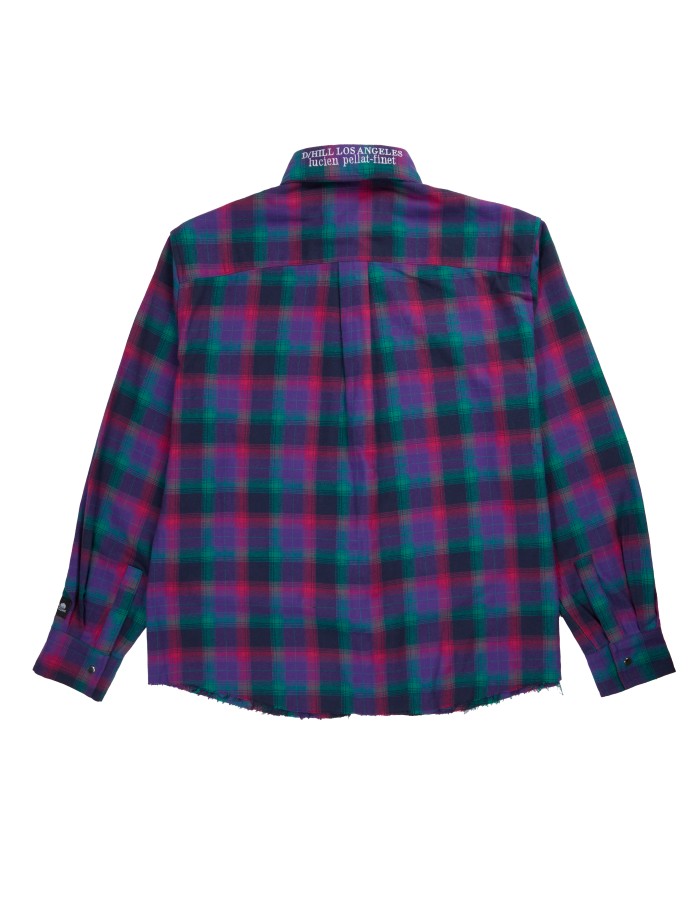 PARIS HILL DAMAGED SHIRT Color：Purple, Black Size：L 6万2,700円（税込）