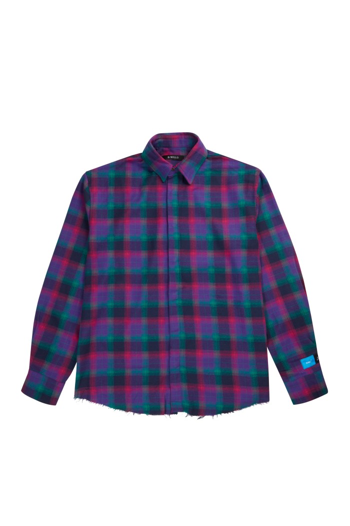 PARIS HILL DAMAGED SHIRT Color：Purple, Black Size：L 6万2,700円（税込）