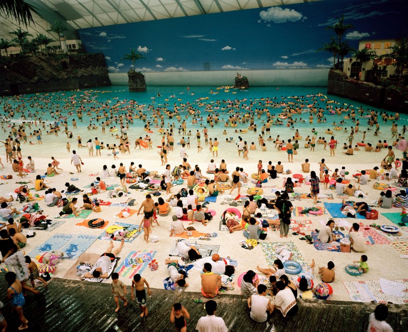 The Artificial beach inside the Ocean Dome, Miyazaki, Japan, 1996